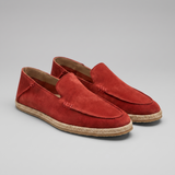 Mocassini di camoscio espadrille estivi da uomo