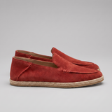 Mocassini di camoscio espadrille estivi da uomo