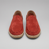 Mocassini di camoscio espadrille estivi da uomo