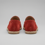 Mocassini di camoscio espadrille estivi da uomo