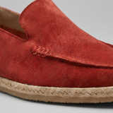 Mocassini di camoscio espadrille estivi da uomo