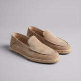 Mocassini di camoscio espadrille estivi da uomo