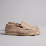 Mocassini di camoscio espadrille estivi da uomo