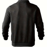 Maglione uomo geometrico dalla vestibilità ampia